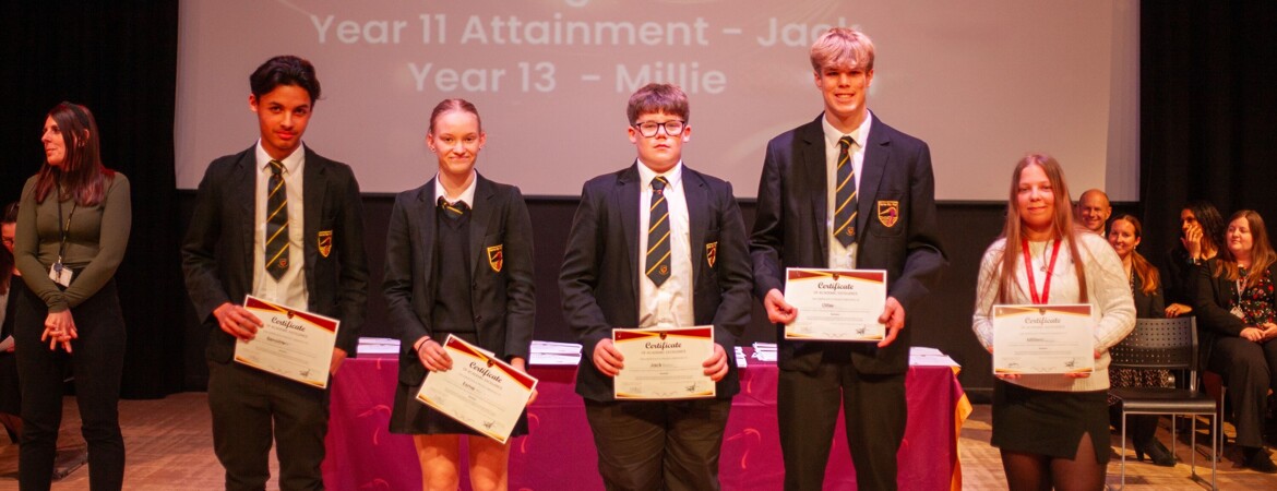 A night to remember - Year 11 and Year 13 Academic Awards Evening