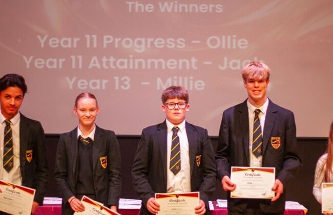 A night to remember - Year 11 and Year 13 Academic Awards Evening