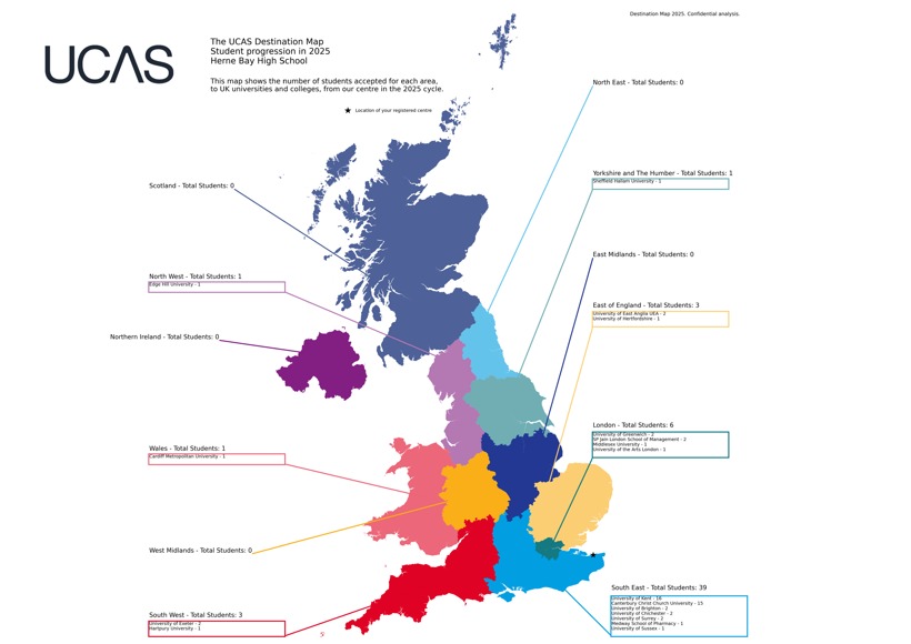 UCAS Destination Map 2025