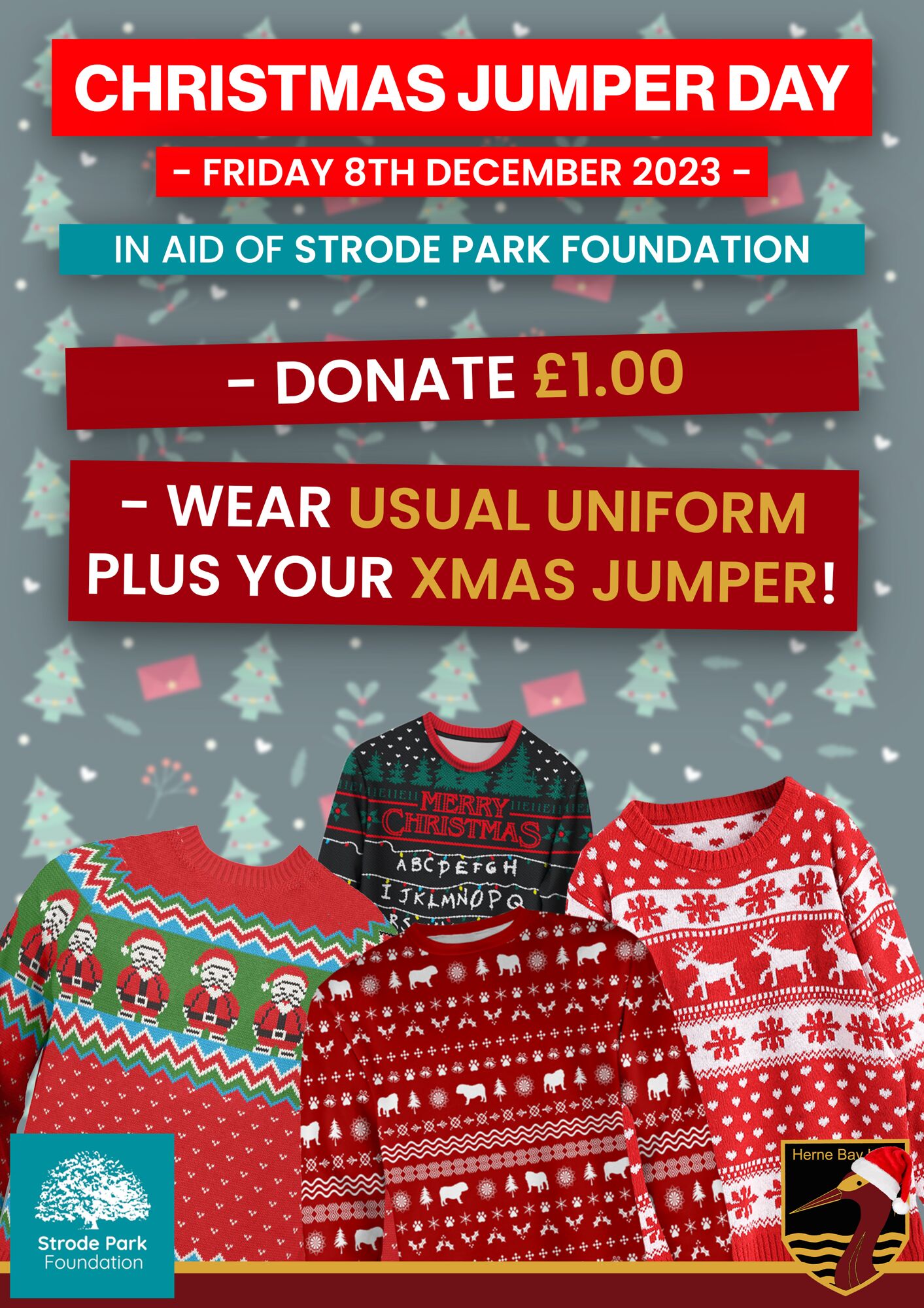 Christmas jumper day 2023 poster