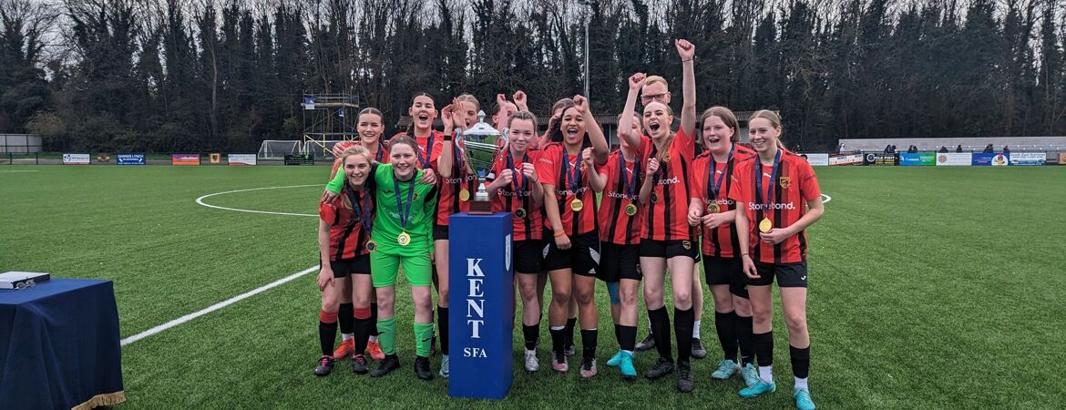 HBHS Under 16 Girls are the Kent Champions