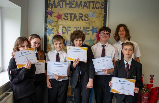 Students Excel at the UKMT Maths Challenge